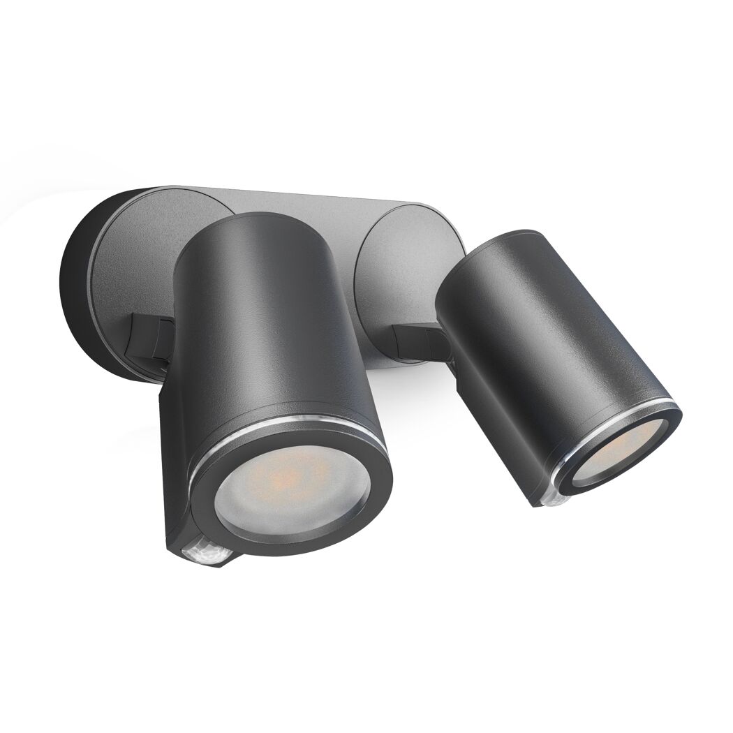 LED-Außenwandstrahler 'Spot DUO Sensor' mit Bewegungssensor 14,95 W 1024 lm warmweiß IP 44 24,7 x 9,8 cm