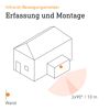 LED-Außenwandstrahler 'Spot DUO Sensor' mit Bewegungssensor 14,95 W 1024 lm warmweiß IP 44 24,7 x 9,8 cm