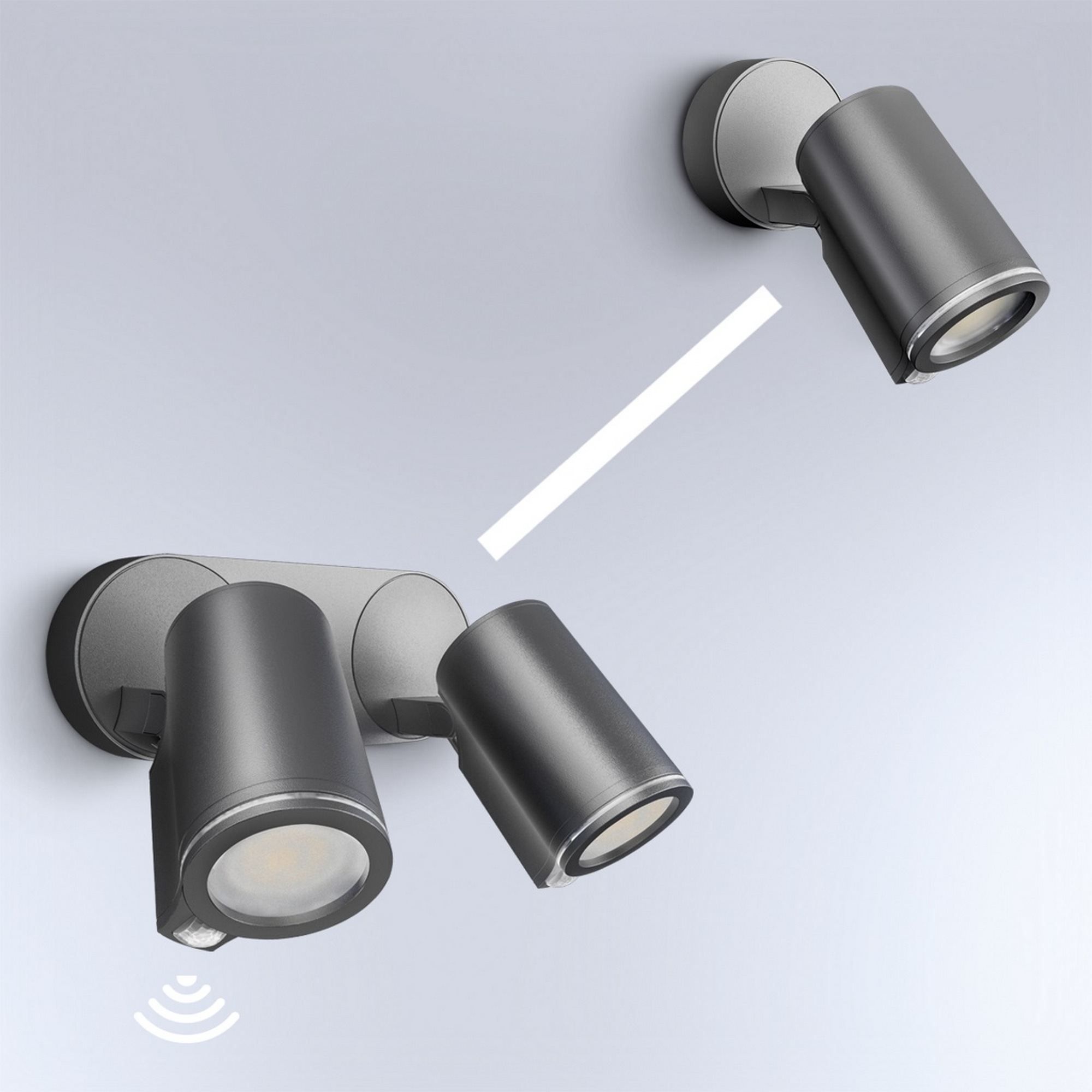 LED-Strahler 'Spot DUO Sensor' mit Bewegungsmelder anthrazit 1024 lm + product picture