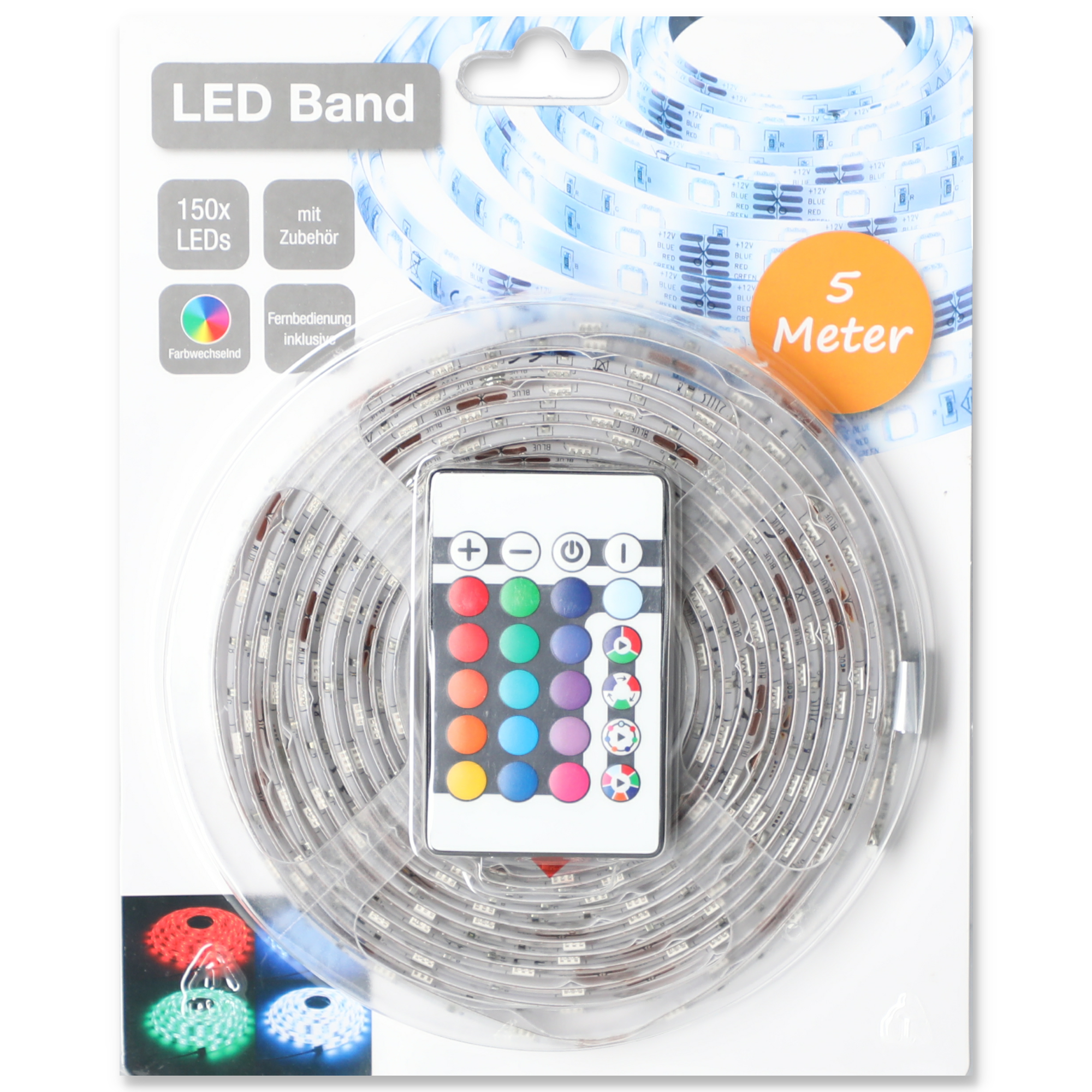 LED-Band mit Fernbedienung und Farbwechsler 5 m + product picture