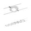 LED-Seilsystem 'RoundMac Basisset'  weiß matt 5 m 6 x 4,3 W