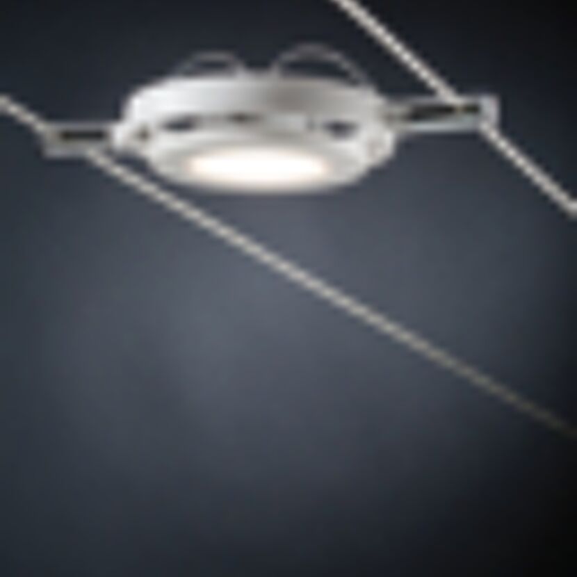 LED-Seilsystem 'RoundMac Basisset'  weiß matt 5 m 6 x 4,3 W