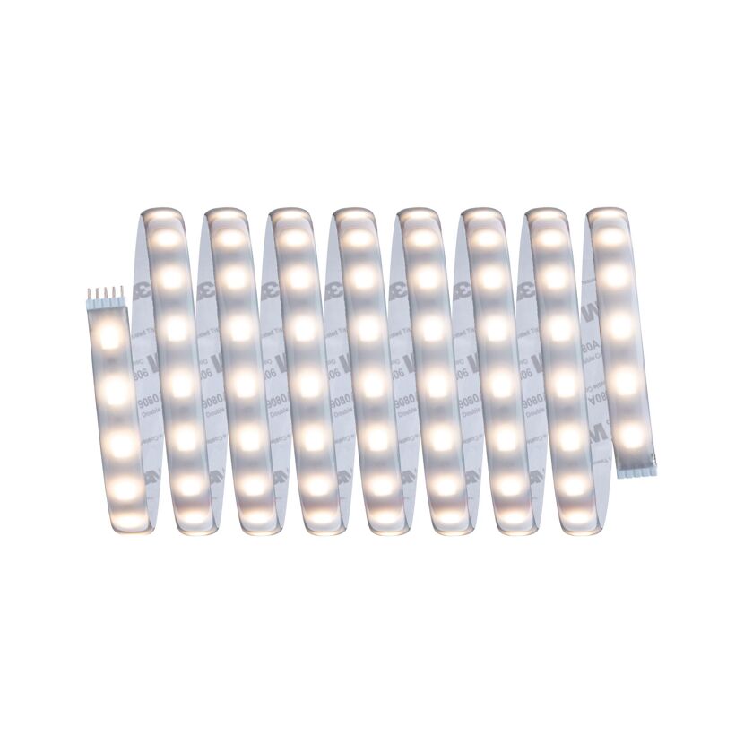 LED-Basisset 'MaxLED' 3 m 36 W 1320 lm warmweiß RGBW mit Fernbedienung, silber