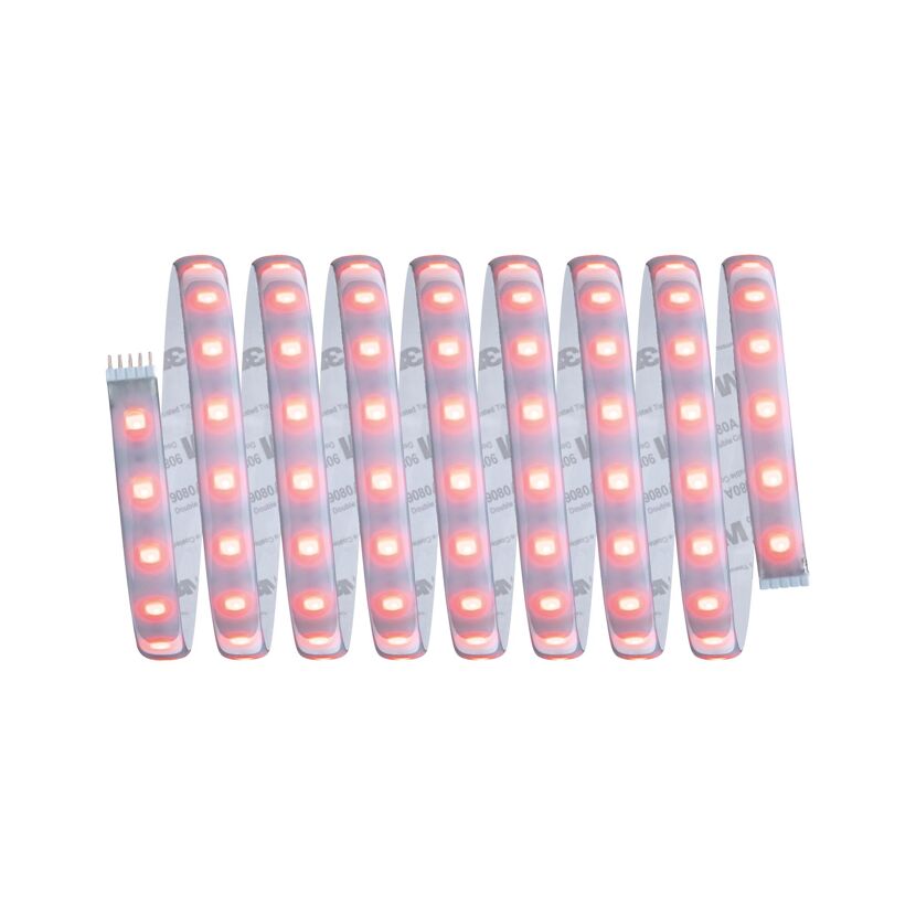 LED-Basisset 'MaxLED' 3 m 36 W 1320 lm warmweiß RGBW mit Fernbedienung, silber
