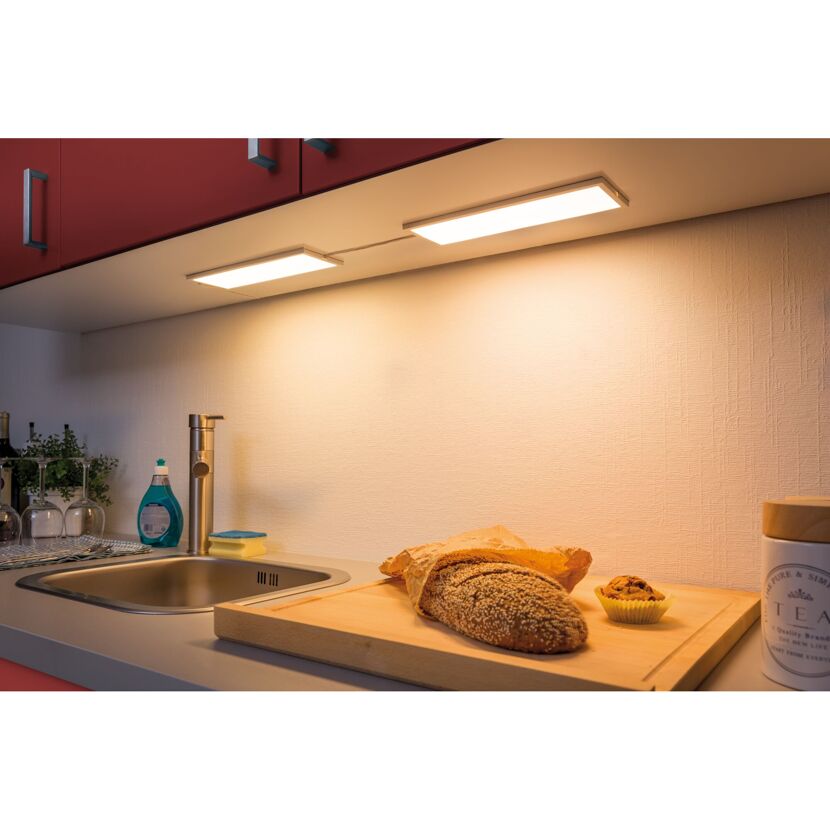 LED-Panelleuchte 'Ace Basic-Set' weiß 8 W 10 x 30 x 0,7 cm