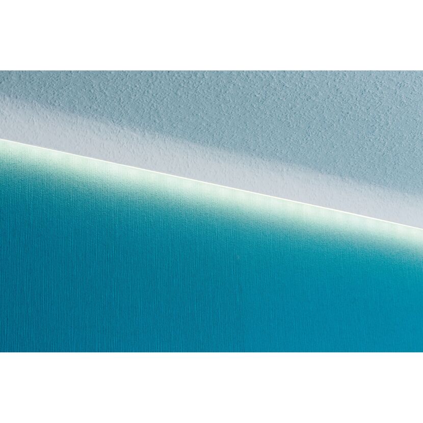 Leuchtenprofil 'Corner' 200 cm grau Kunststoff