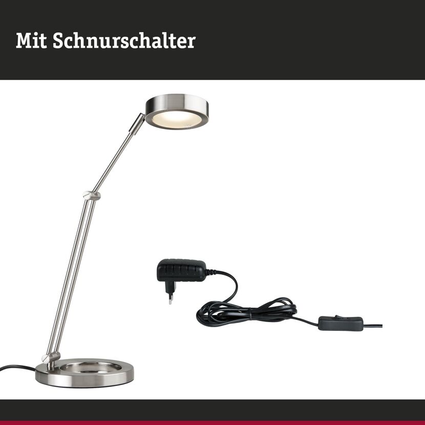 LED-Tischleuchte 'Zed' eisenfarben Ø 16 x 47,5 cm