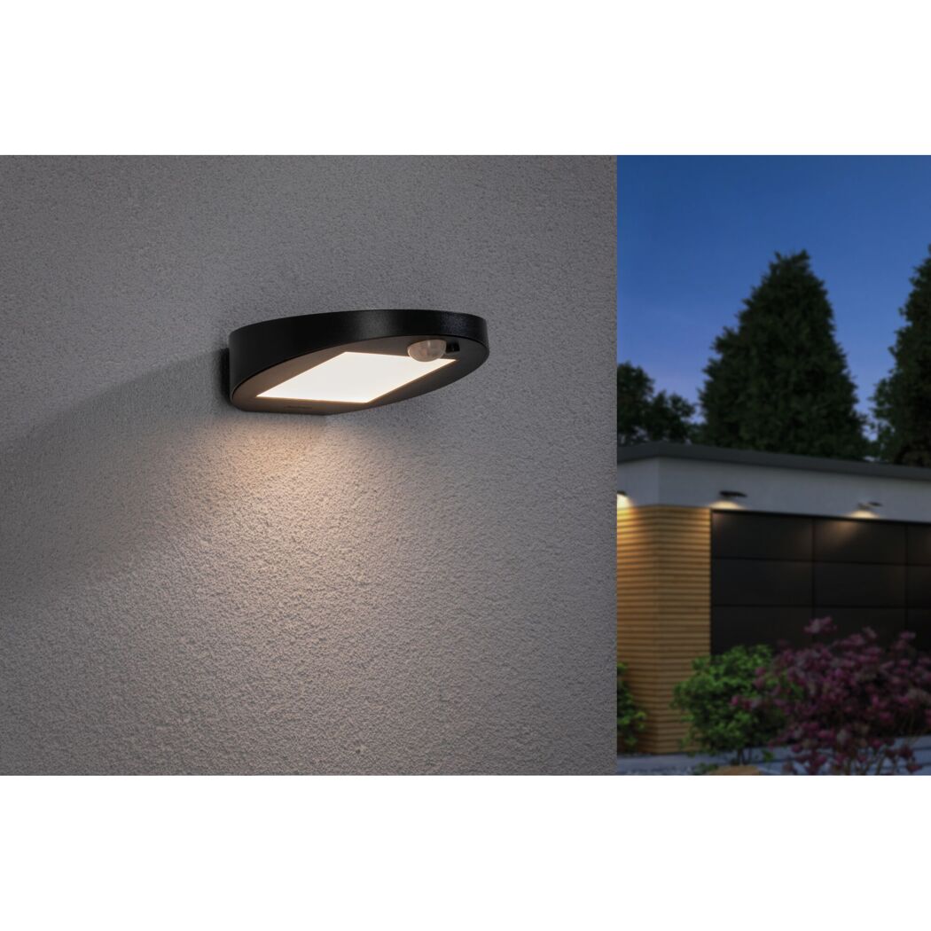 Solar-Wandleuchte Ryse an Hauswand