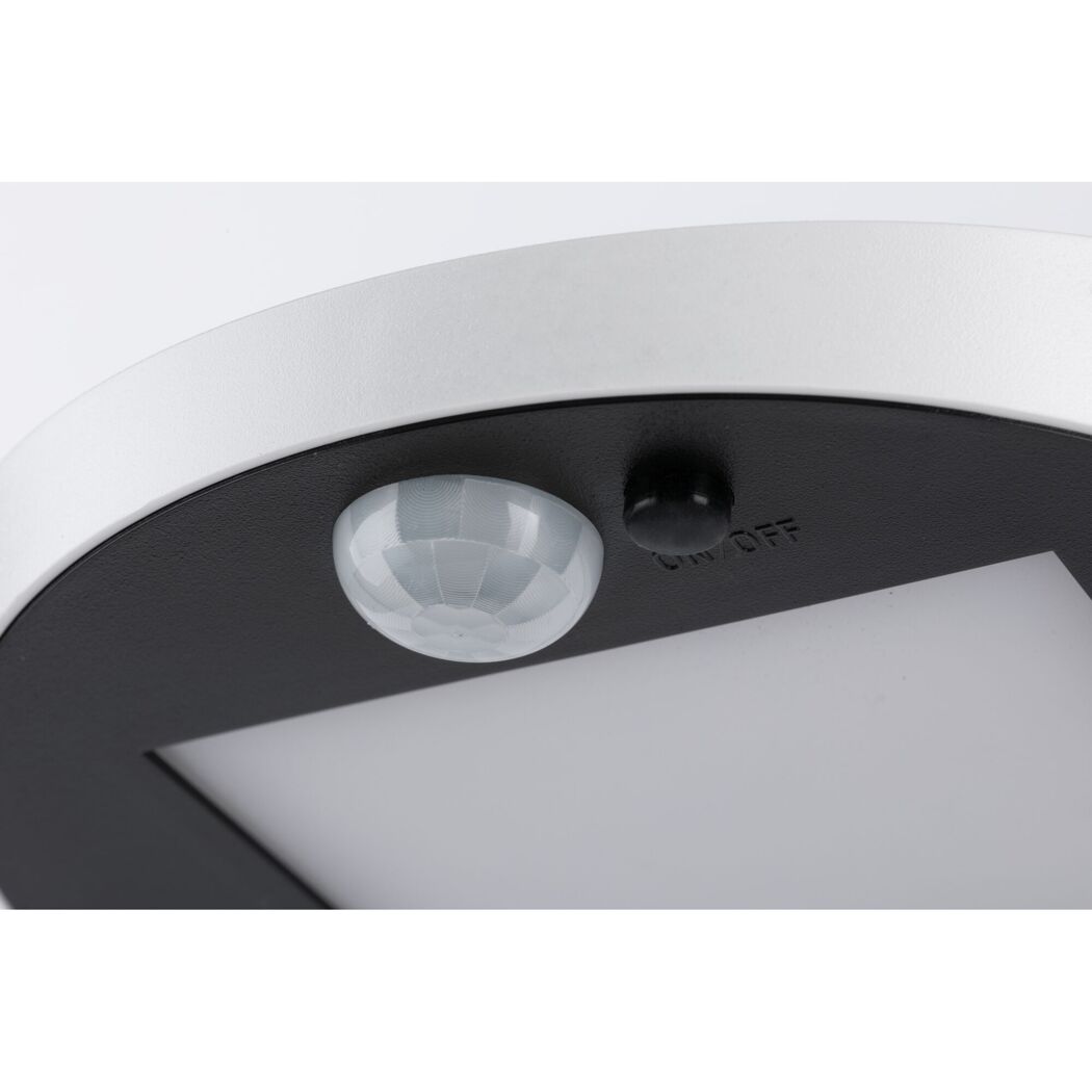 Solar-Außenwandleuchte 'Ryse' mit Bewegungssensor 145 lm warmweiß IP 44 15,4 x 4,1 cm