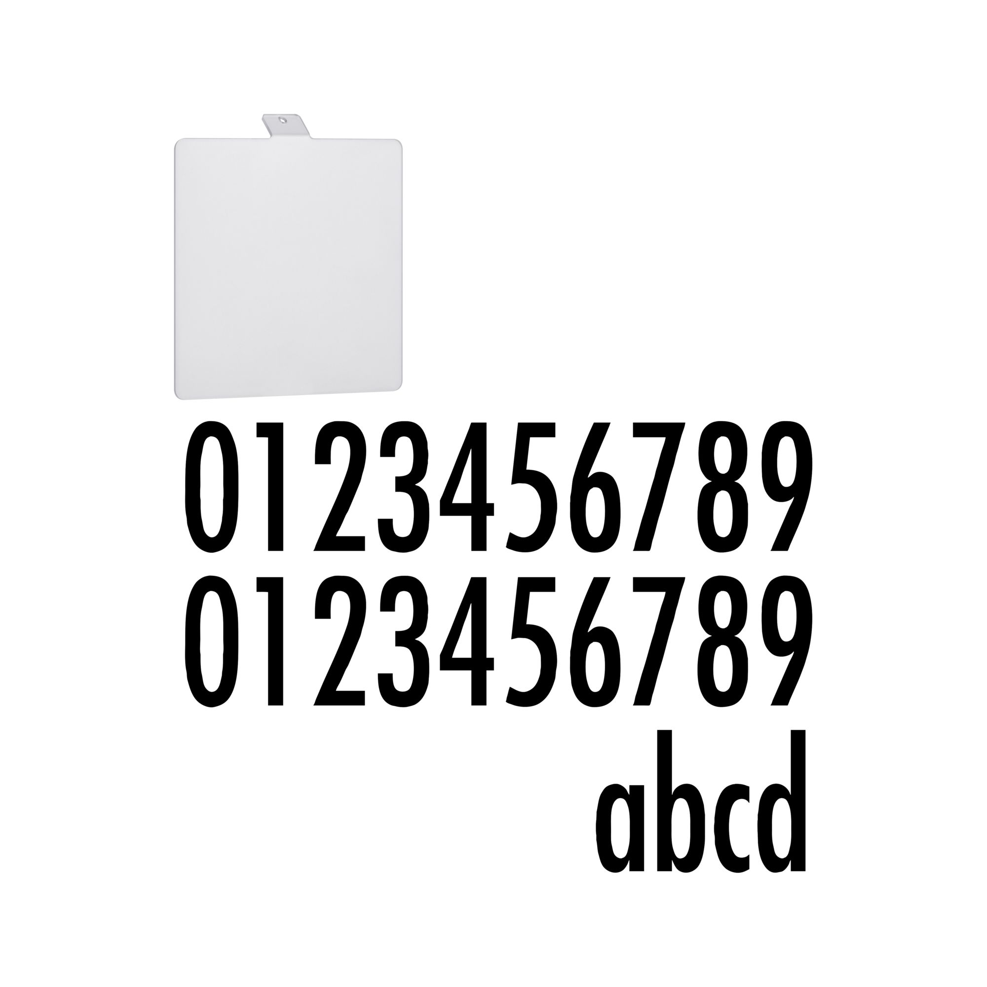Hausnummermodul für Wandleuchte 'Soley' 13,4 x 12 x 0,2 cm + product picture