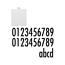 Verkleinertes Bild von Hausnummermodul für Wandleuchte 'Soley' 13,4 x 12 x 0,2 cm