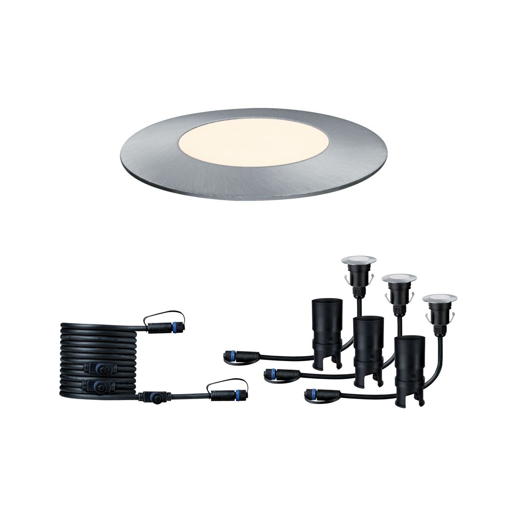 Paulmann Plug & Shine, 3er Set Mini-Spots, mit Erdspießen und Kabel
