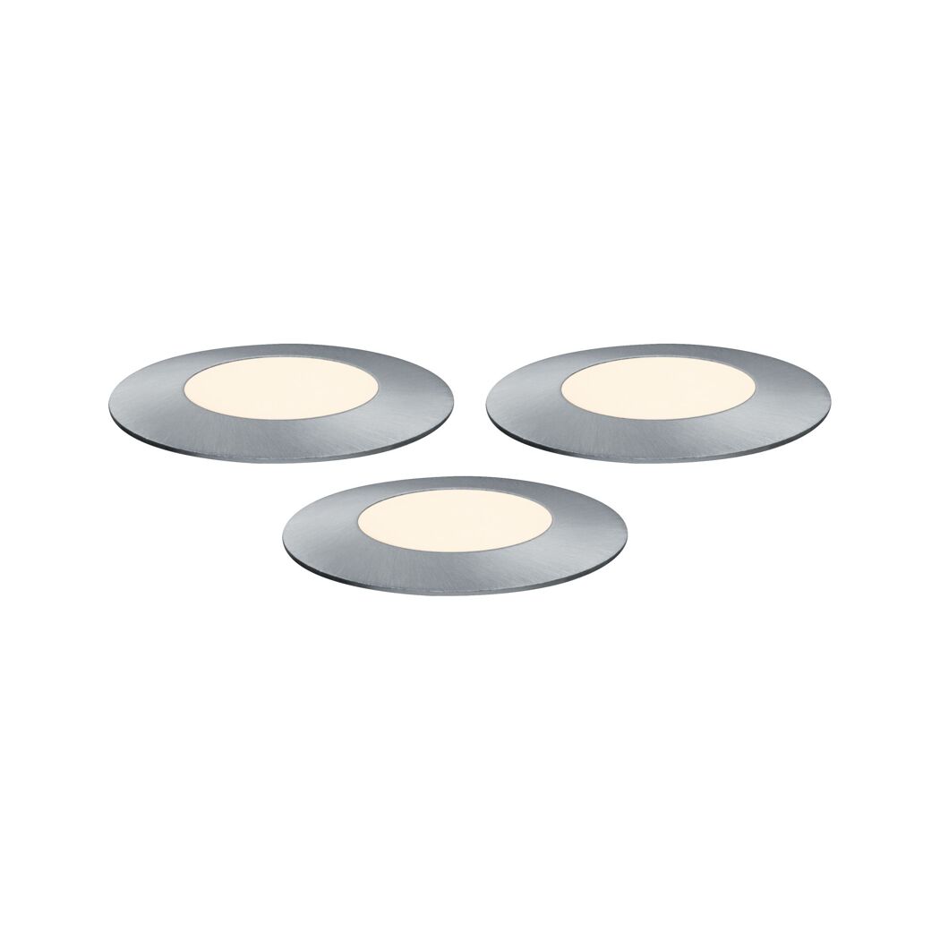 Drei LED-Bodenleuchten Plug&Shine Floor mini