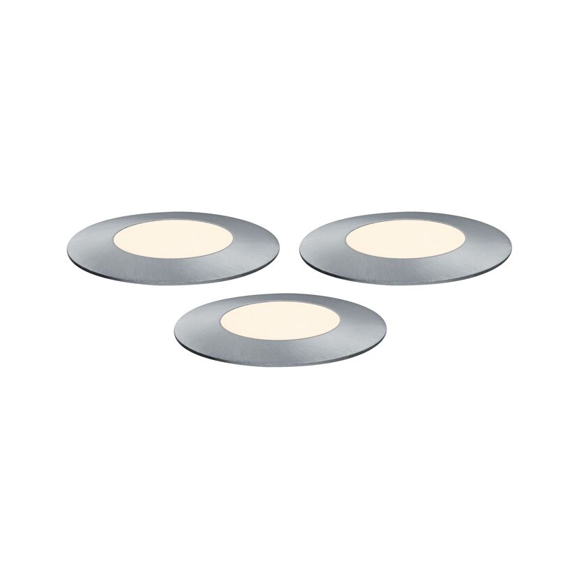 Drei LED-Bodenleuchten Plug&Shine Floor mini