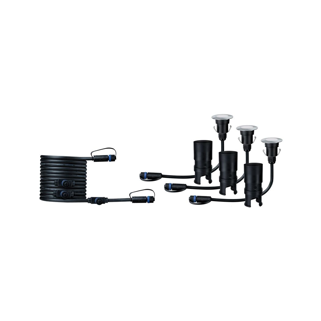LED-Bodeneinbauleuchtenset 2,5 W 50 lm warmweiß Ø 5,5 cm 3 Stück