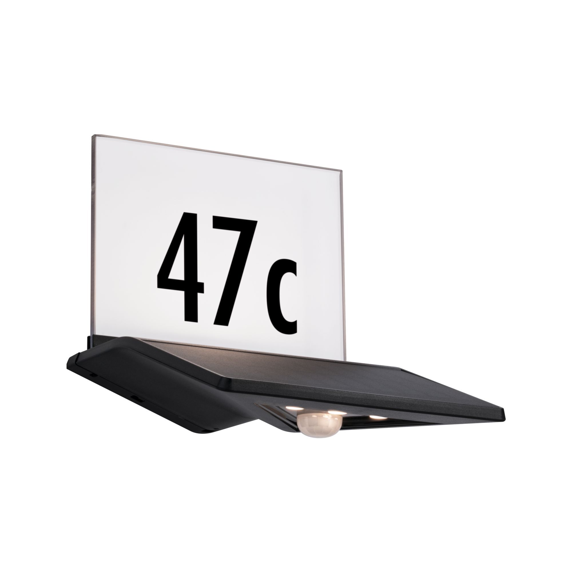 Solar Hausnummer Leuchte mit der Nummer 47c