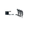 Drei Plug&Shine Spießleuchten mit Kabel und Stecker