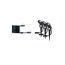 Drei Plug&Shine Spießleuchten mit Kabel und Stecker