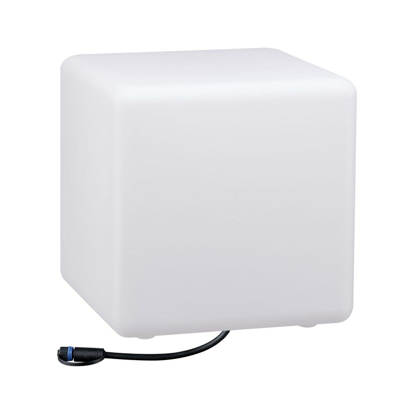 Gartenleuchte 'Plug & Shine' weiß 6,5 W 30 x 30 x 30 cm