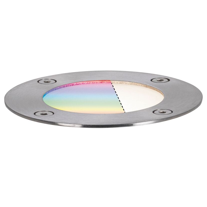 RGB-Bodeneinbaustrahler im ausgeschalteten Zustand