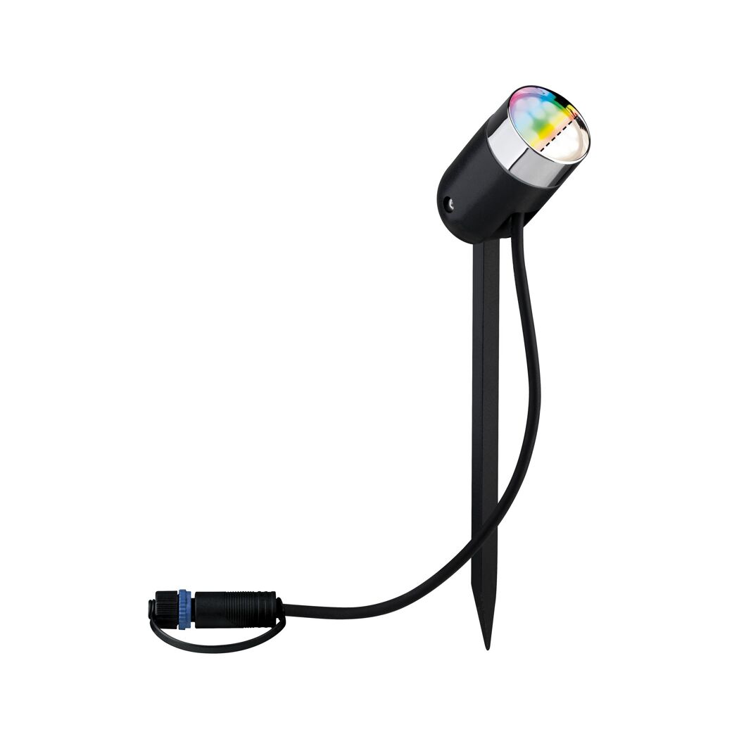 LED-Außenstrahlerset 'Plug & Shine' 17 W 170 lm warmweiß IP 44 Ø 5 x 22,5 cm 3 Stück