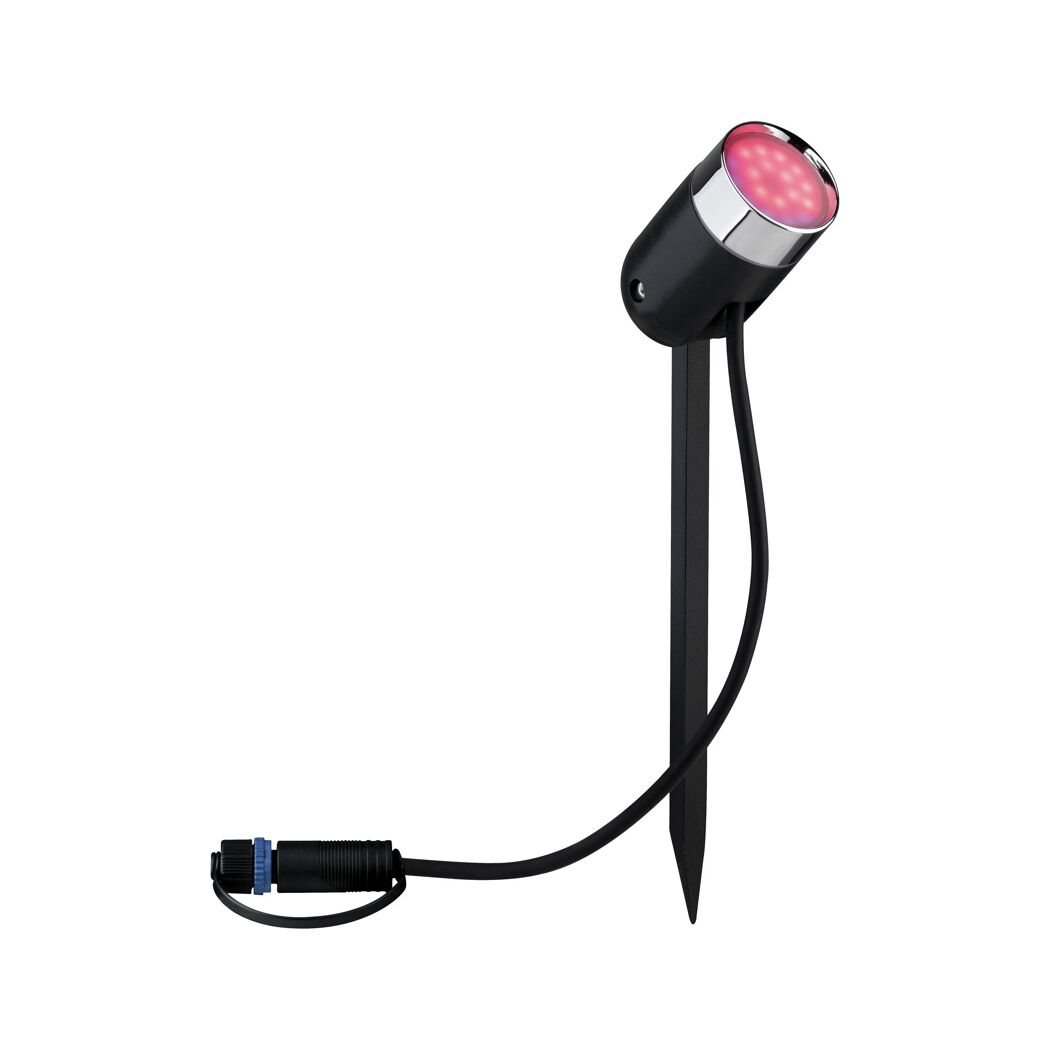 LED-Außenstrahlerset 'Plug & Shine' 17 W 170 lm warmweiß IP 44 Ø 5 x 22,5 cm 3 Stück