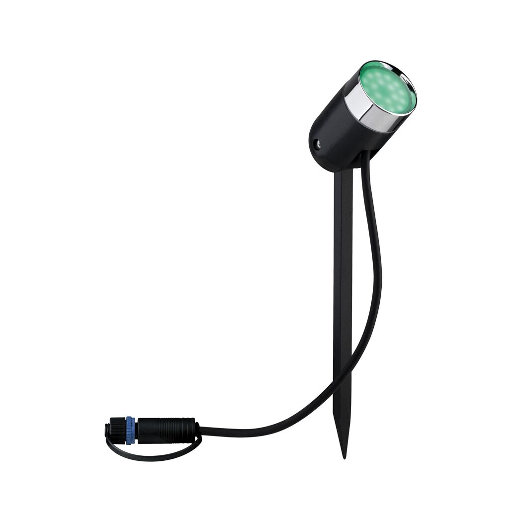 LED-Außenstrahlerset 'Plug & Shine' 17 W 170 lm warmweiß IP 44 Ø 5 x 22,5 cm 3 Stück
