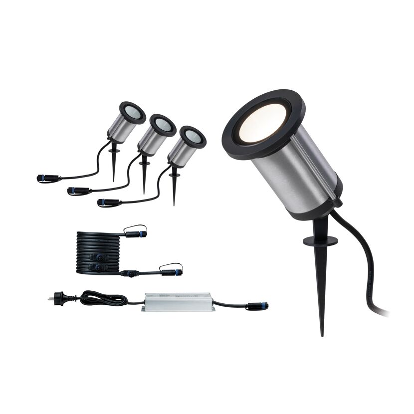 Spot Basisset 'Plug & Shine Classic' Erdspieß 3 x 5,1 W