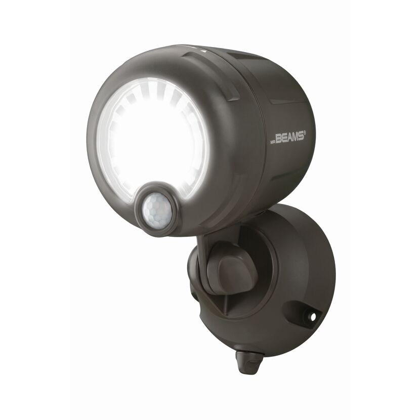 LED-Außenstrahler mit Bewegungssensor braun 200 lm