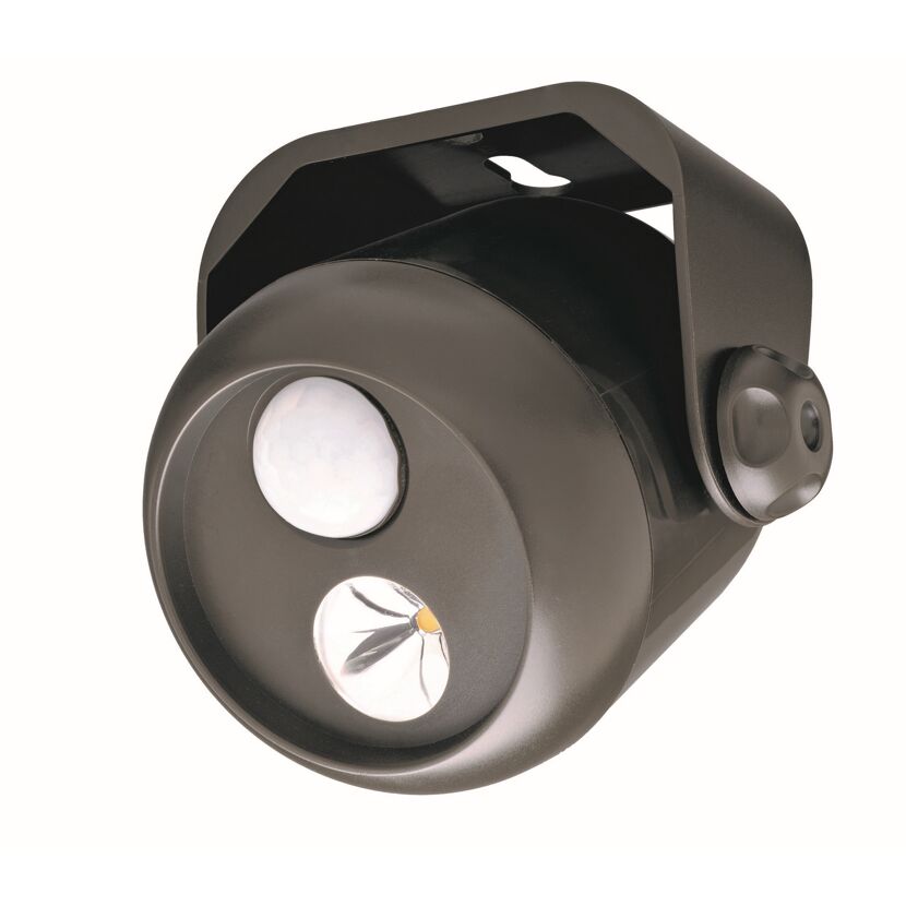 LED-Außenstrahler mit Bewegungssensor braun 80 lm