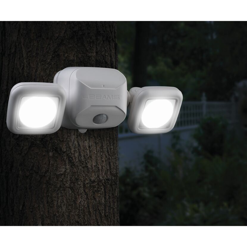 LED-Außenstrahler mit Bewegungssensor weiß 500 lm