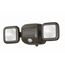 LED-Außenstrahler mit Bewegungssensor braun 500 lm