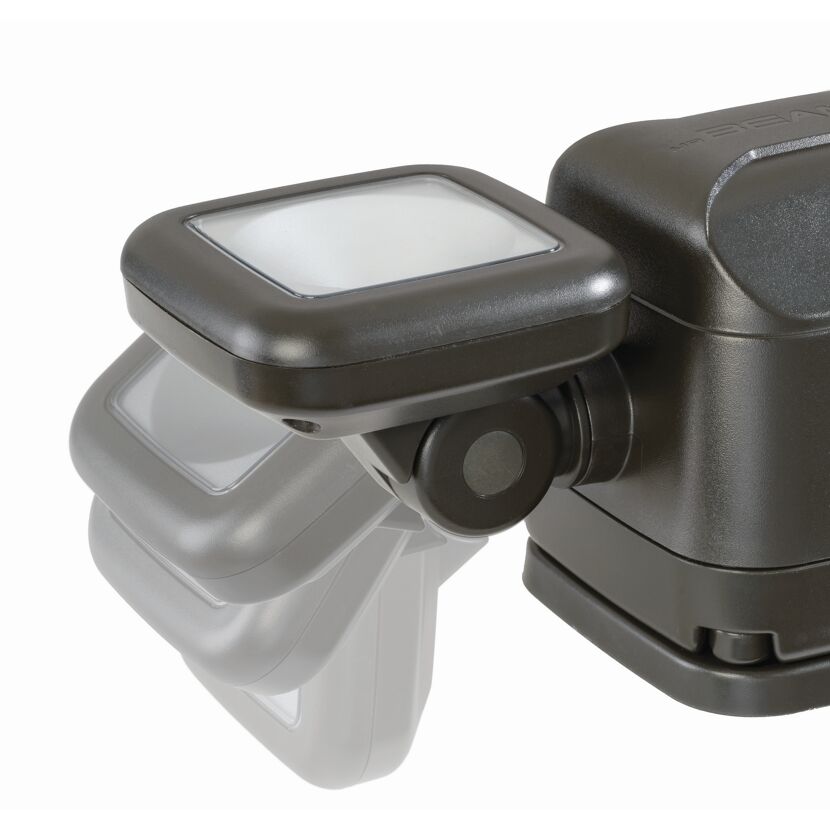 LED-Außenstrahler mit Bewegungssensor braun 500 lm
