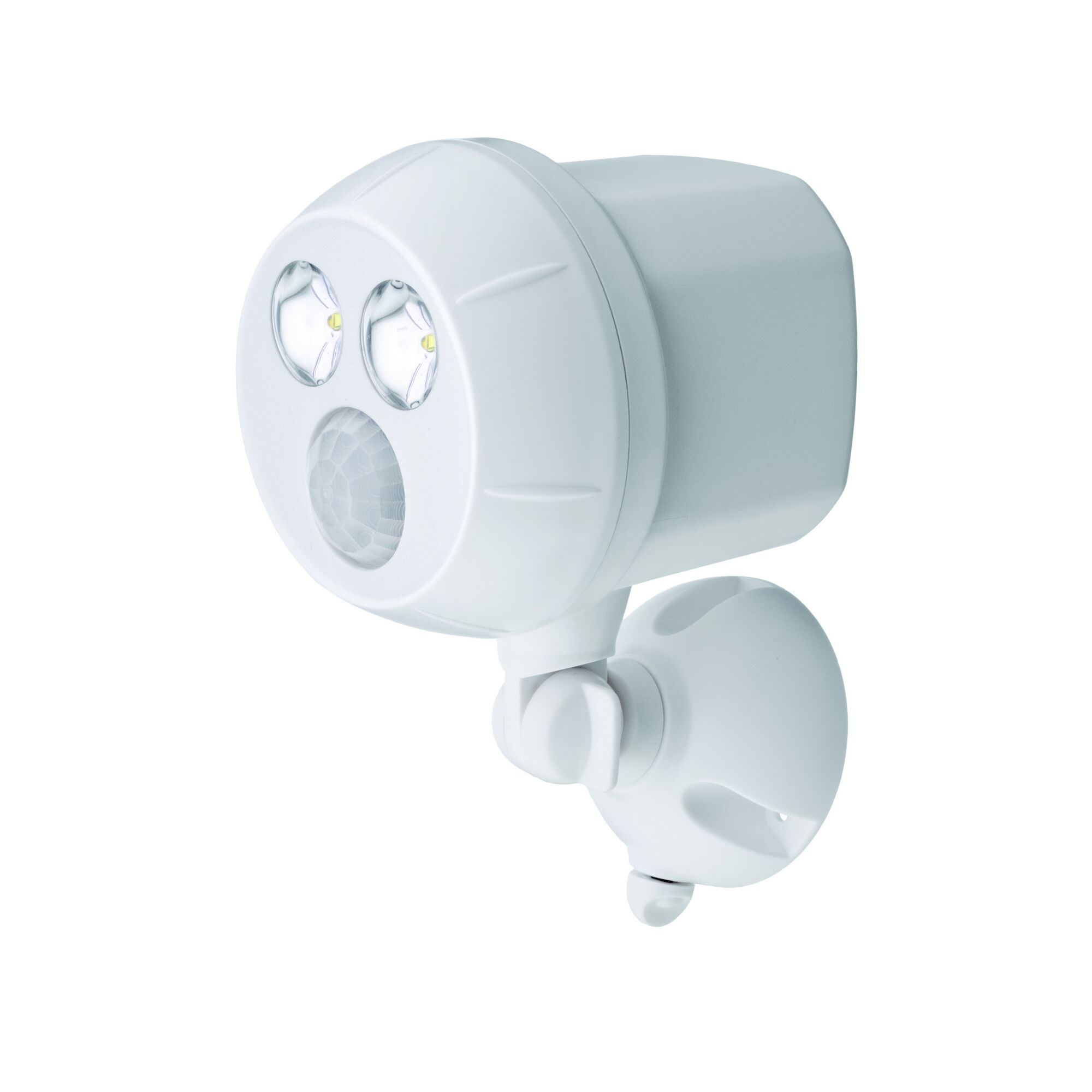 Weißer Mr. Beams LED-Strahler mit Bewegungsmelder