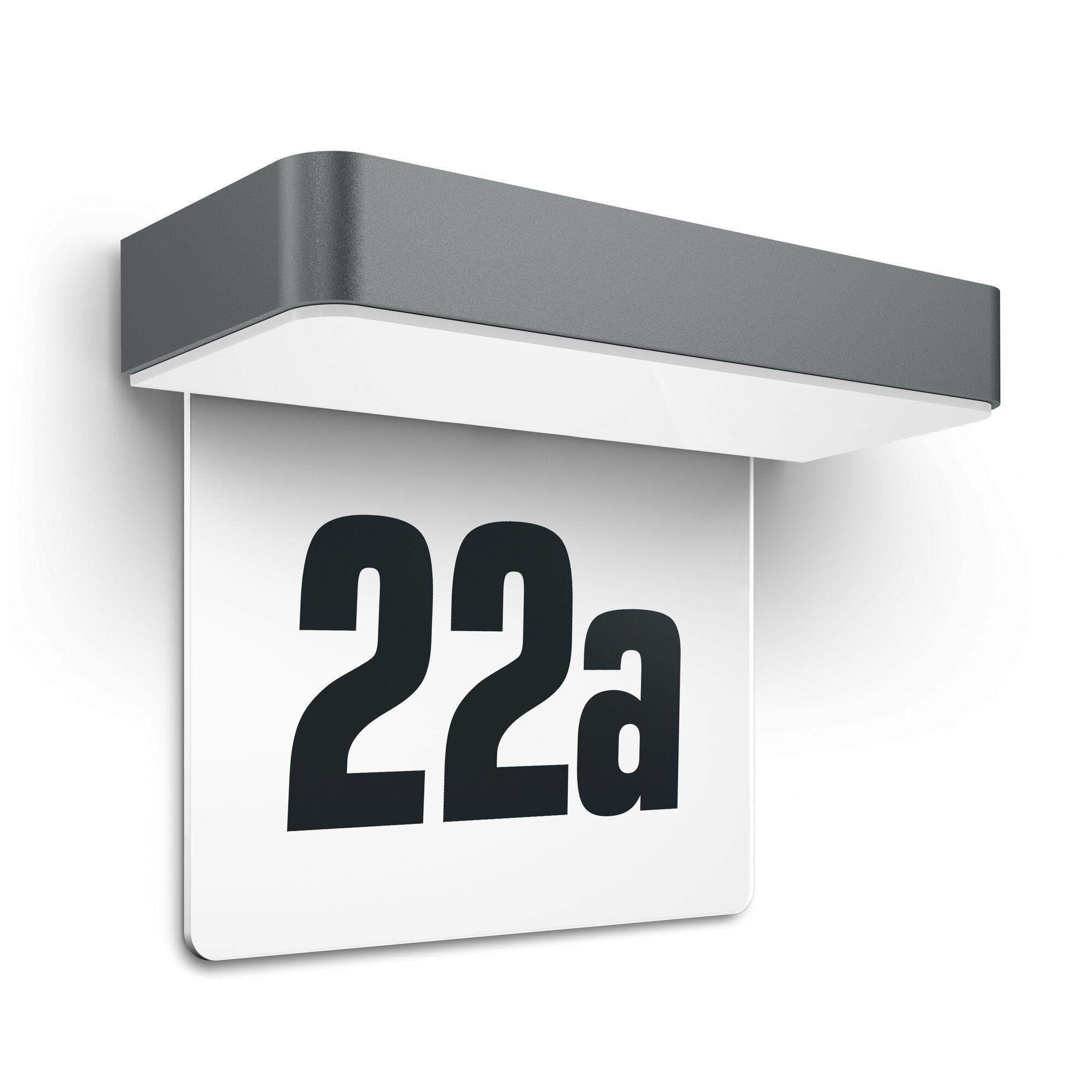 Hausnummer 22a beleuchtet