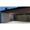 Beleuchteter Carport mit Fahrrad