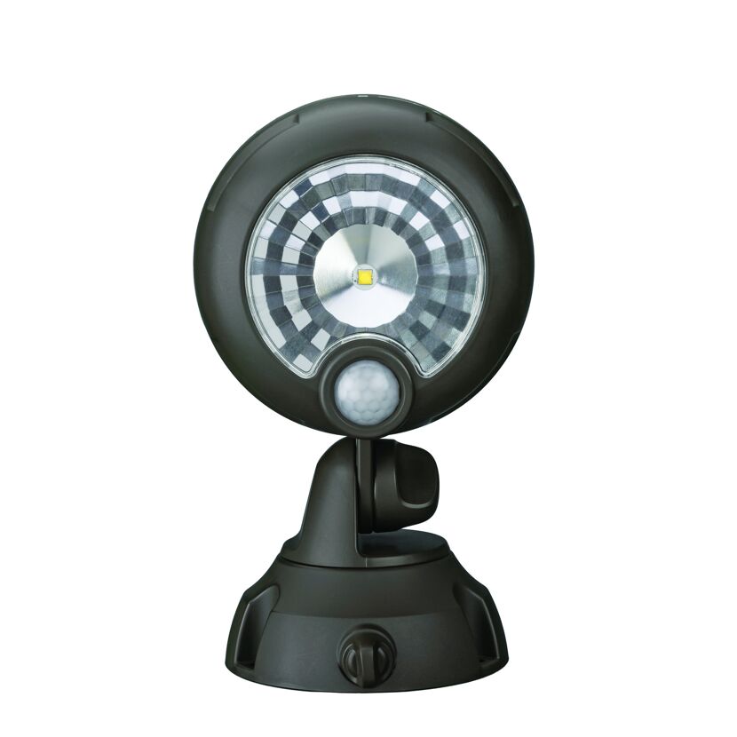 Mr. Beams LED-Strahler mit Bewegungsmelder in Braun