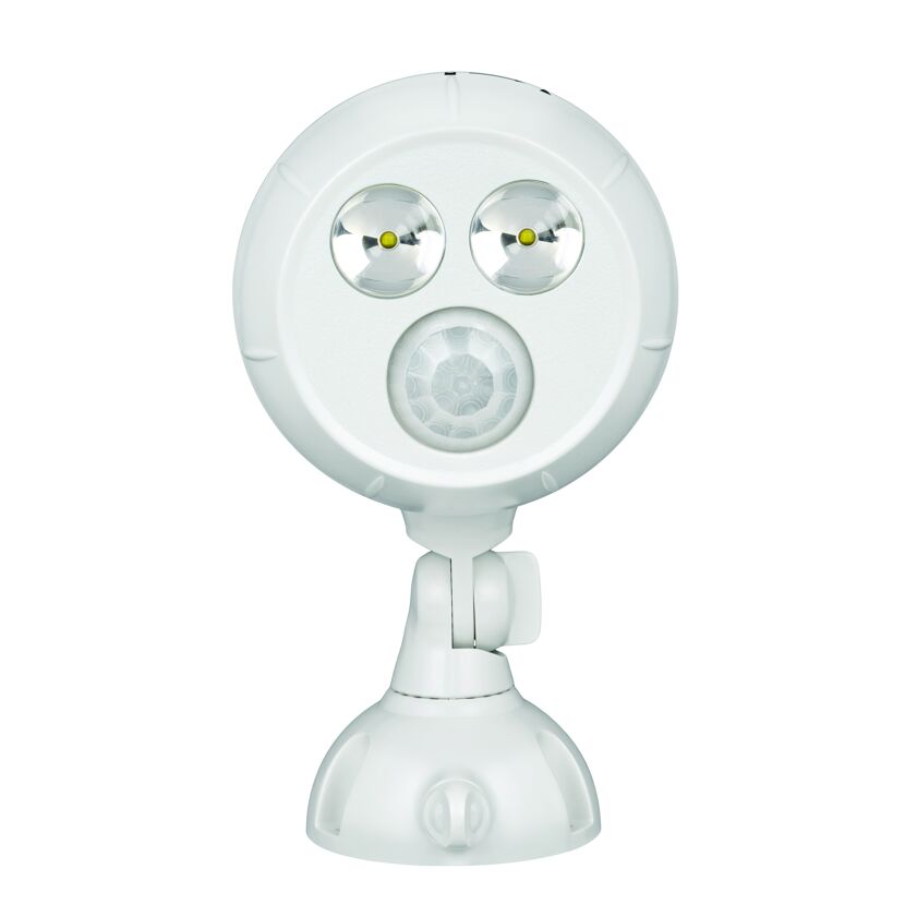 Weißer Mr. Beams LED-Strahler mit Bewegungsmelder