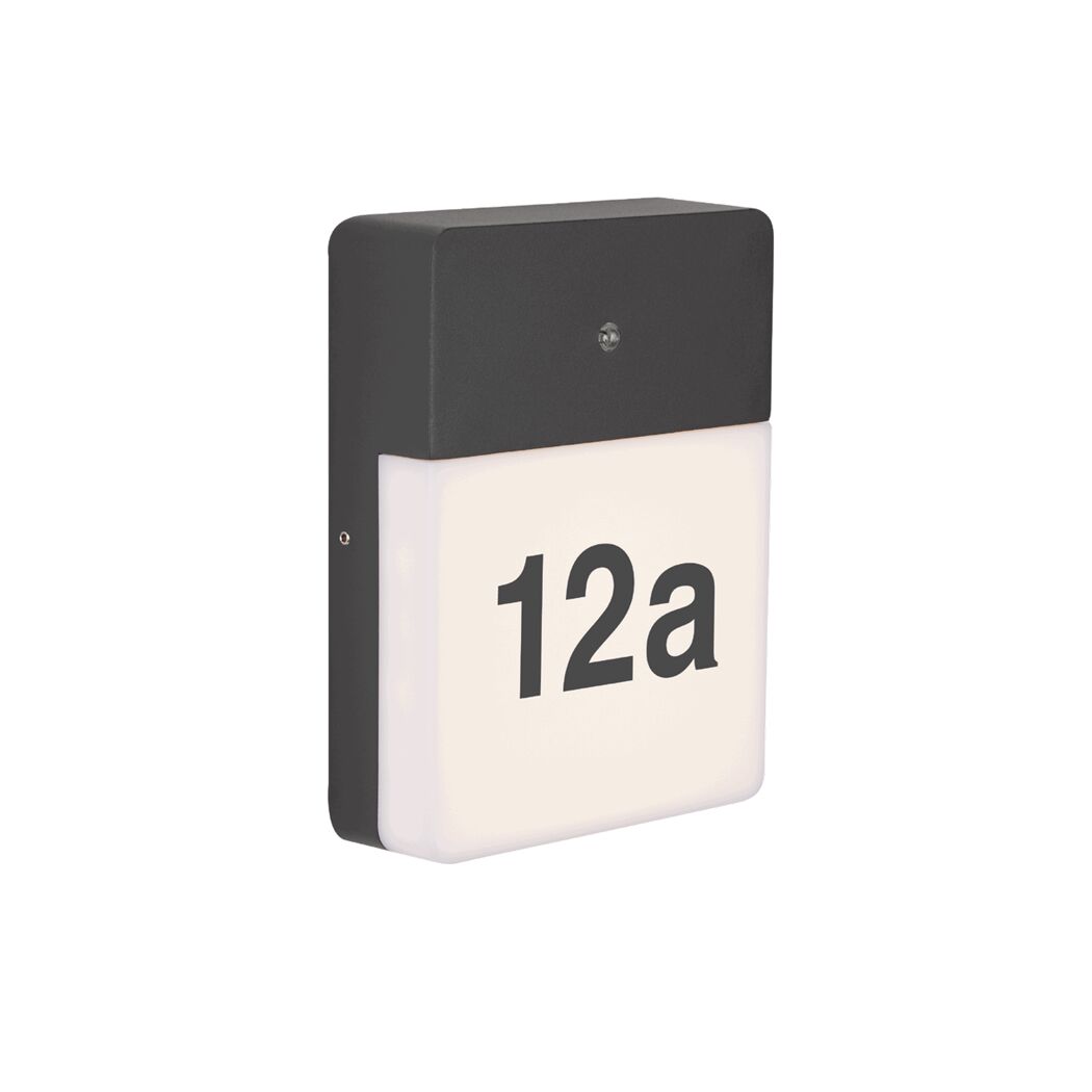 LED-Hausnummernleuchte 'Pisa' 11 W warmweiß IP 44 16 x 5,5 x 21 cm
