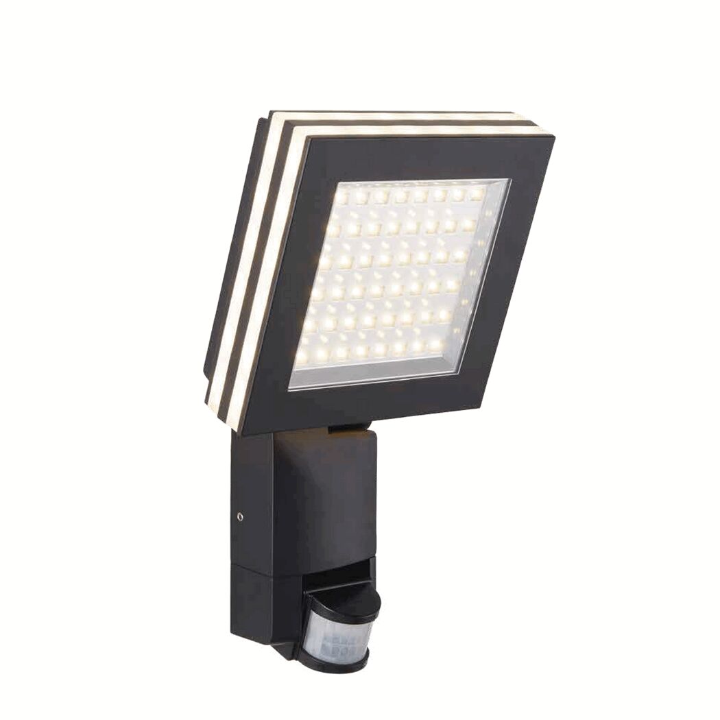 LED-Außenwandstrahler 'Nizza' mit Bewegungssensor 20 W warmweiß IP 54 16,5 x 5 x 32,7 cm