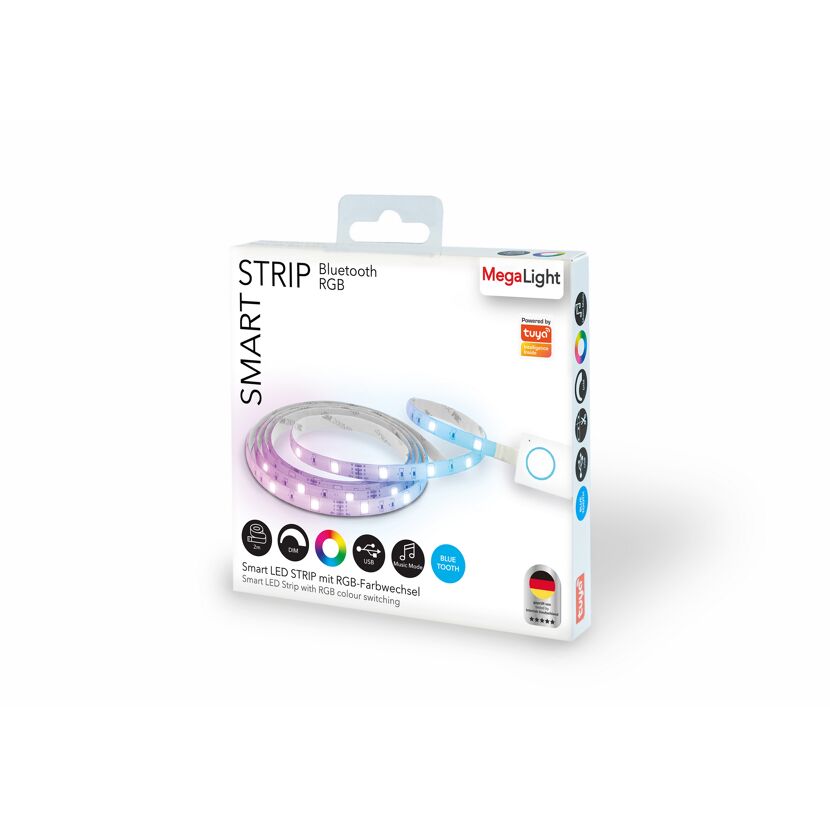 Smarter LED Strip mit RGB Farbwechsel in Verpackung