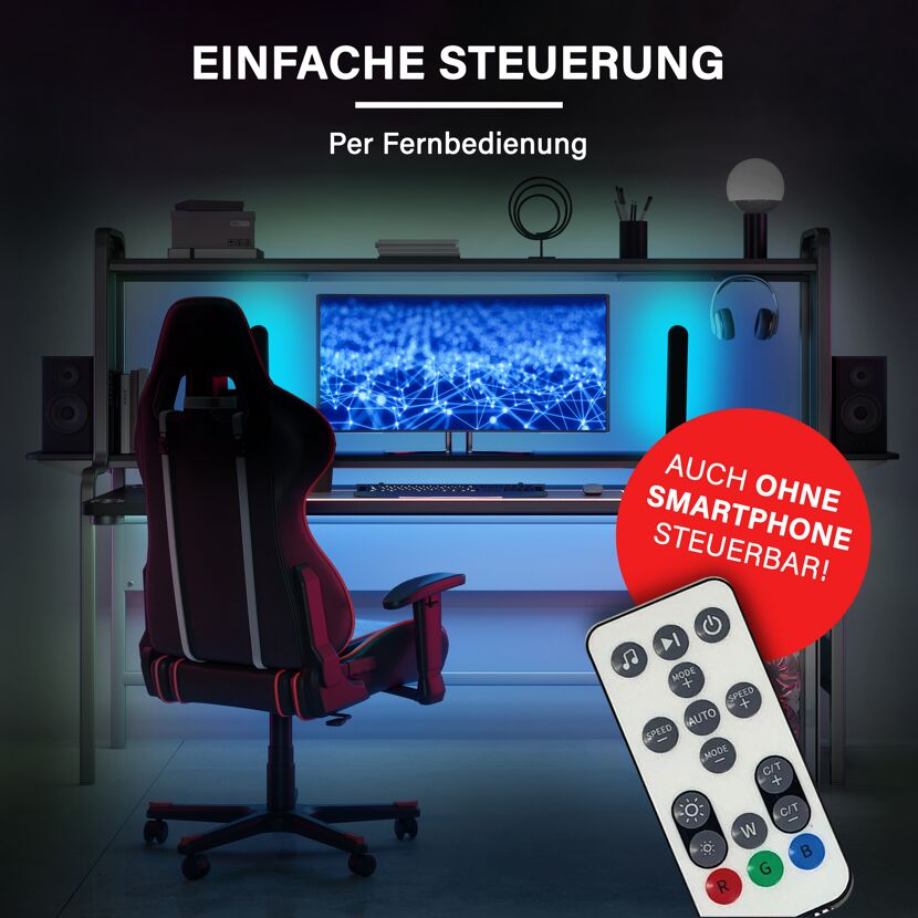 LED-Lightbar RGB 3,5 W inklusive Fernbedienung