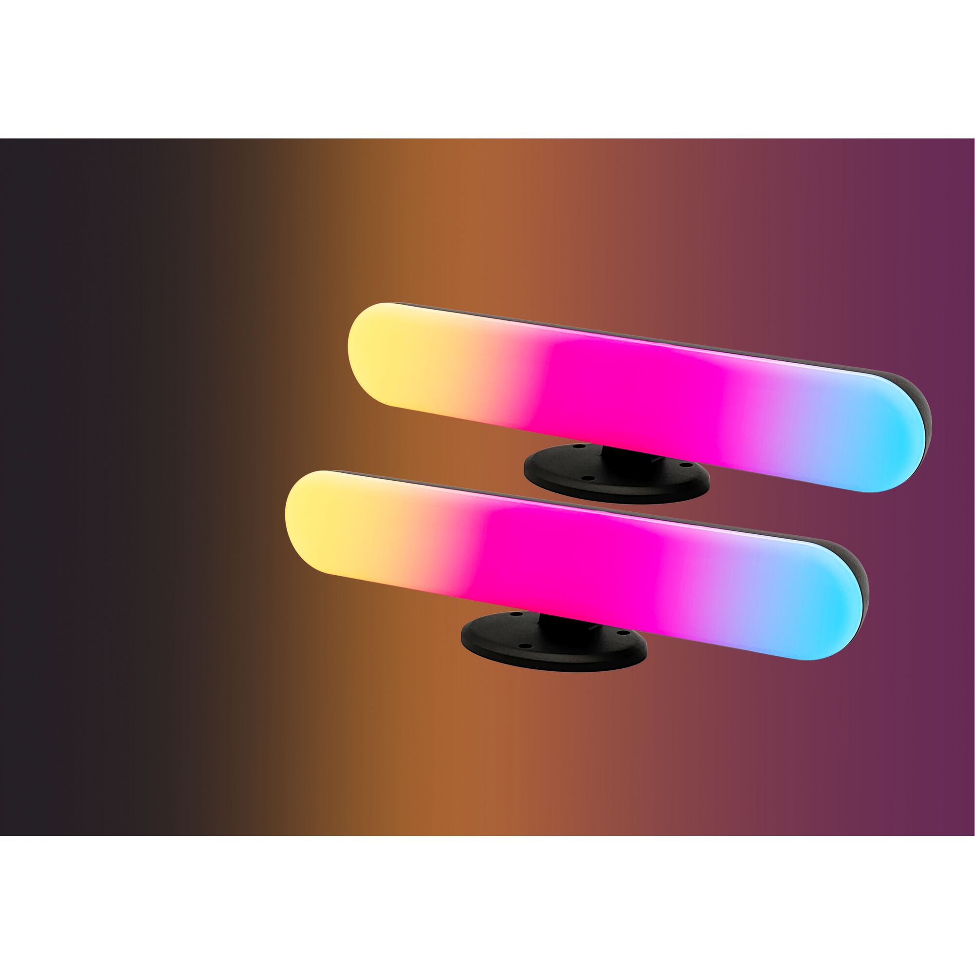 Zwei smarte Lightbars RGBIC, tuya