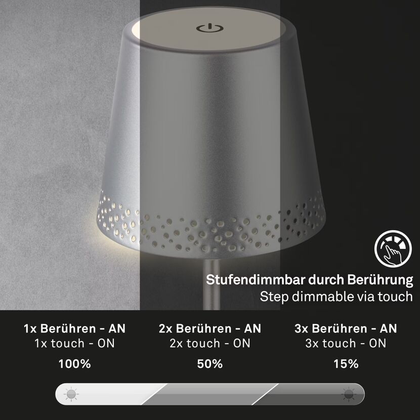 Stufendimmbare LED-Tischleuchte