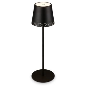 Akku-LED-Tischleuchte 'Kiki' 38 cm 3000K 2,6W 280lm dimmbar schwarz