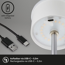 Akku-LED-Tischleuchte 'Kiki' 38 cm 3000K 2,6W 280lm dimmbar weiß