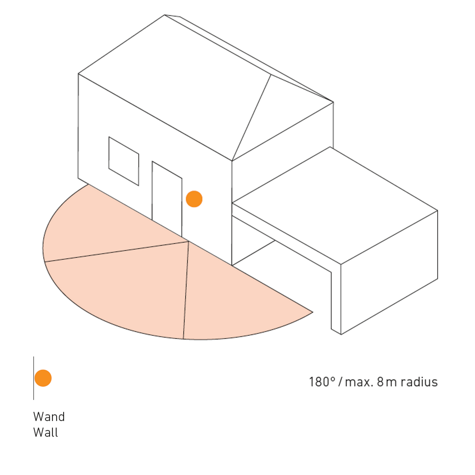 Bewegungsmelder 'IS 180 digi' 180° 8 m weiß mit smartem Sensor + product picture