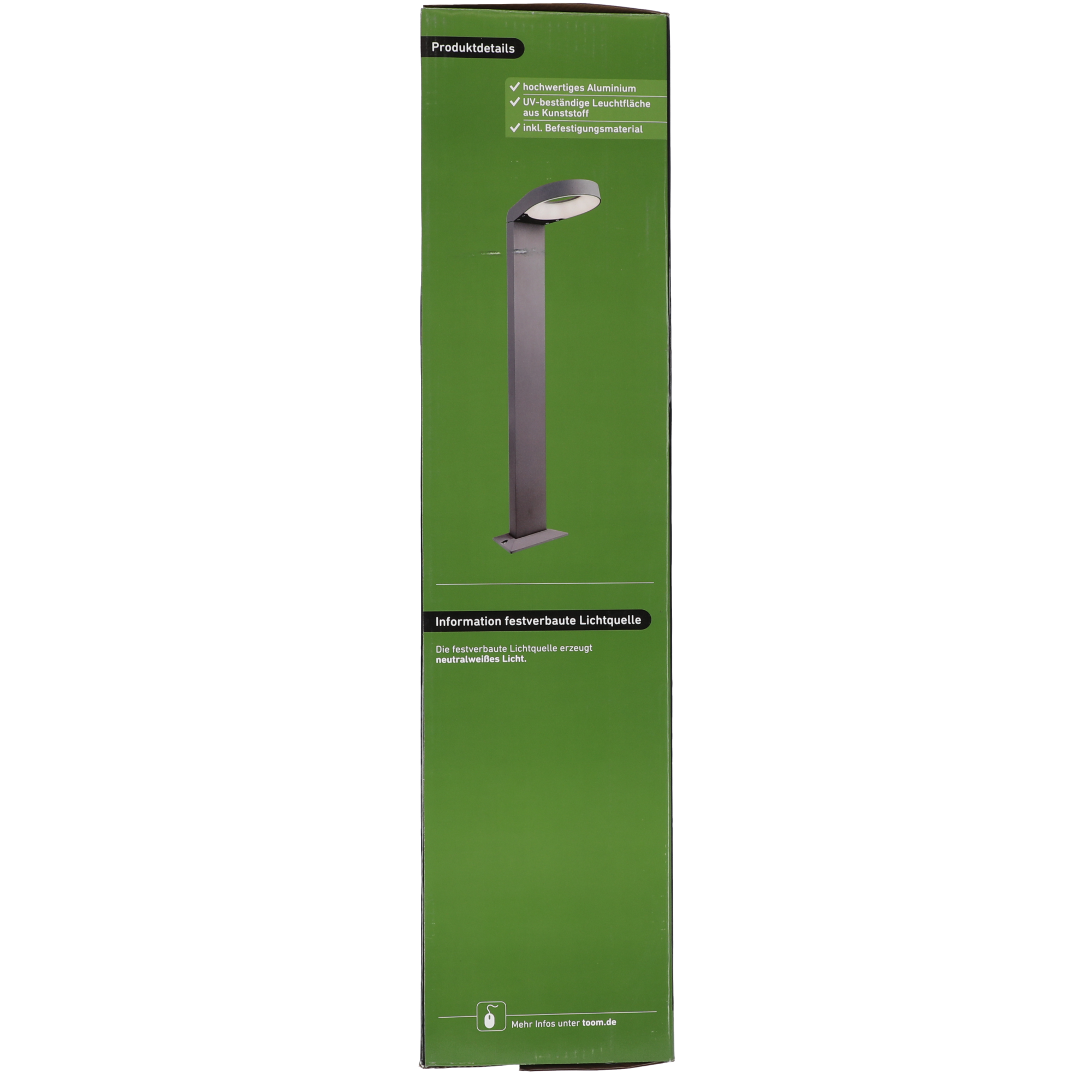 Wegeleuchte 'Stockholm' anthrazit 76 cm