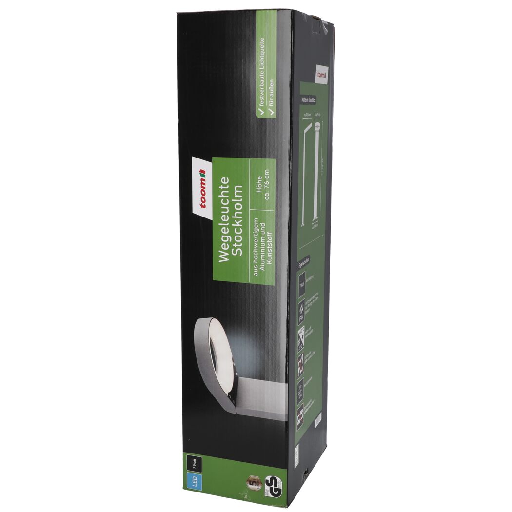 LED-Wegeleuchte 'Stockholm' 670 lm neutralweiß IP 44 Ø 15 x 76 cm
