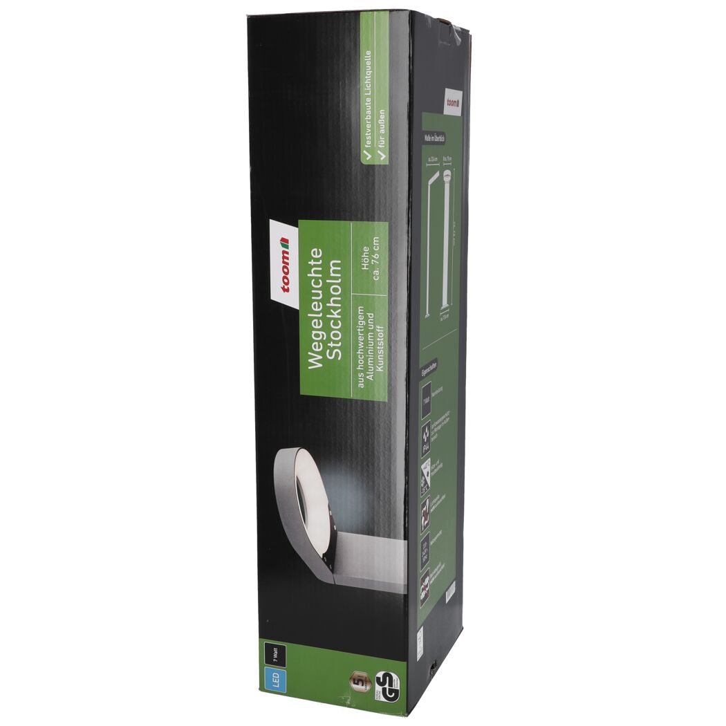 LED-Wegeleuchte 'Stockholm' 670 lm neutralweiß IP 44 Ø 15 x 76 cm
